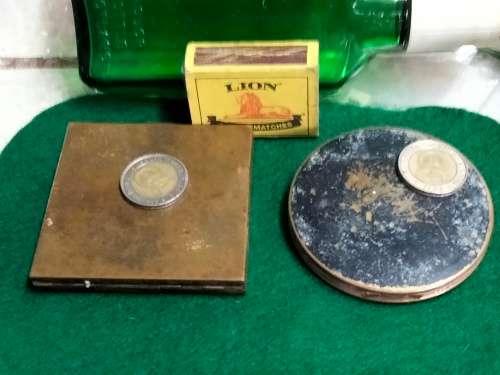 Compacts RARE 50/60s 1Le Rage Dancer+Musicians 1 Stratton black gilt trees 3 NAKED ladies