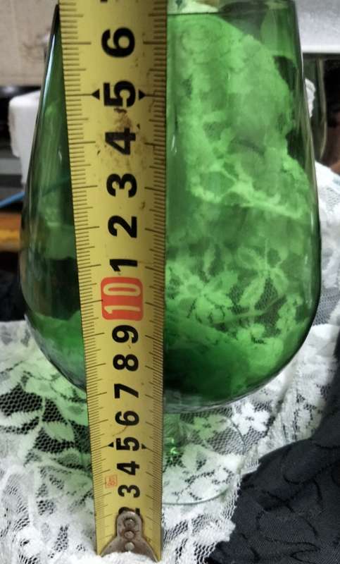 Opaline White cased frilled edges Vase+1 Green Murano Vase Look at my Buy Now listings No Waiting