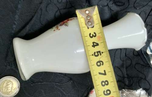 Opaline White cased frilled edges Vase+1 Green Murano Vase Look at my Buy Now listings No Waiting