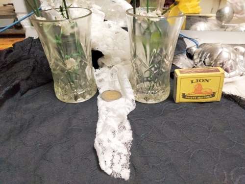 2 Posy Vases diamond+ leaved cut pattern LOOK At My BUY NOW LISTINGS NO WAITING