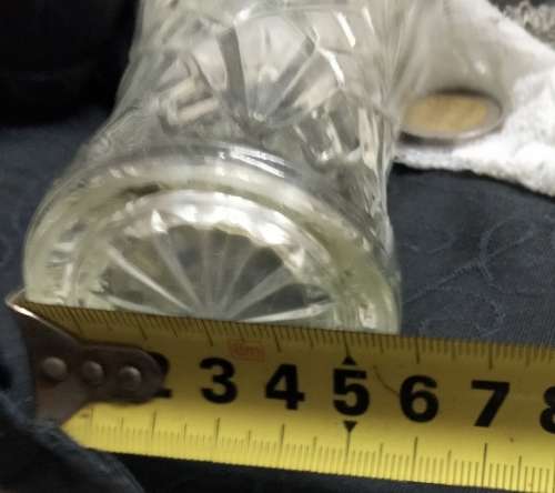 2 Posy Vases diamond+ leaved cut pattern LOOK At My BUY NOW LISTINGS NO WAITING