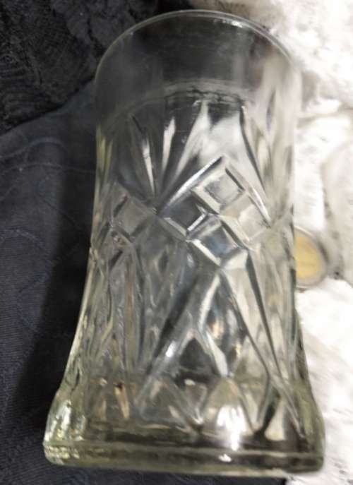 2 Posy Vases diamond+ leaved cut pattern LOOK At My BUY NOW LISTINGS NO WAITING