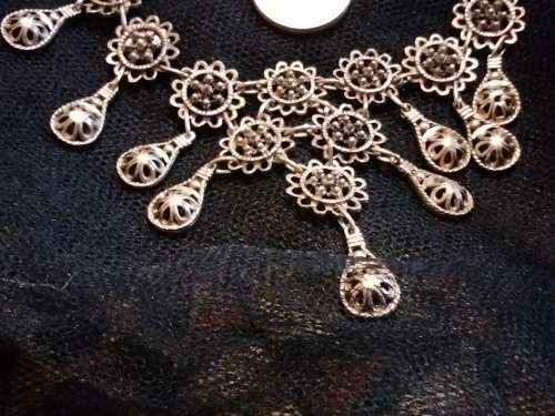Necklace - FILIGREE Multiple Dangle Charms LOOK At My BUY NOW LISTINGS NO WAITING