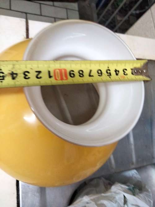 larger heavy Oil Lampshade shade Vintage white cased Orange Look At My BUY NOW listings NO WAITING