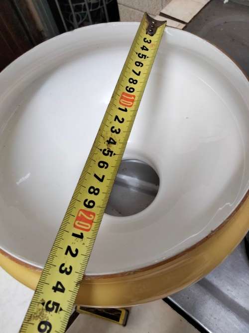 larger heavy Oil Lampshade shade Vintage white cased Orange Look At My BUY NOW listings NO WAITING