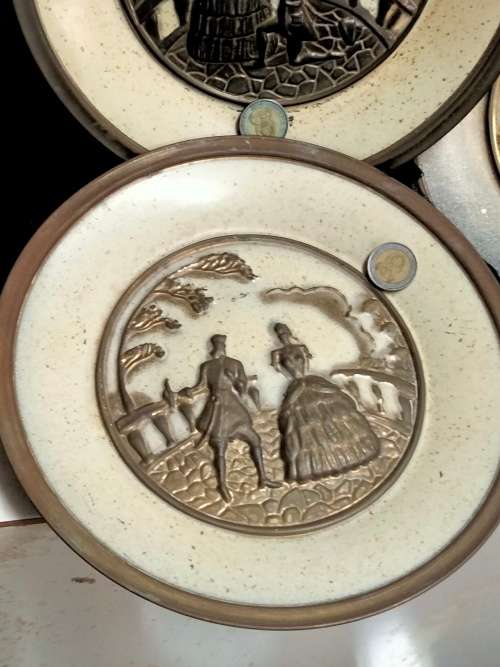Bid on each WALL-PLATES RING Back to HANG Available 4 designs LOOK At My BUY NOW LISTINGS NO WAITING