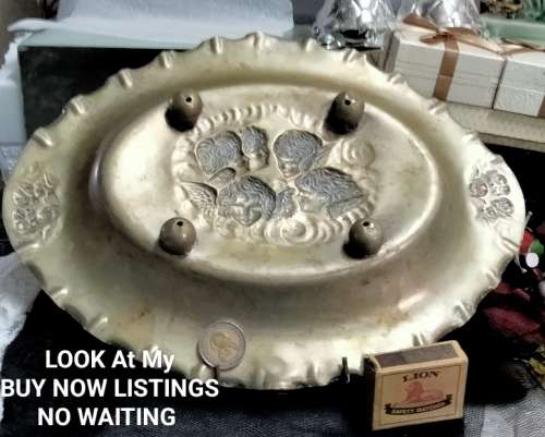 Reynolds Angeles  Dish 4 bun feet  LOOK At My BUY NOW LISTINGS NO WAITING