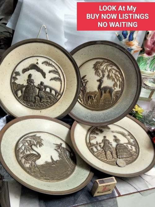 Bid on each WALL-PLATES RING Back to HANG Available 4 designs LOOK At My BUY NOW LISTINGS NO WAITING