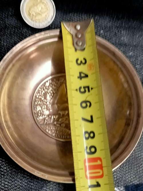 BRASS Pin tray Embossed TRICHARDT TREK OOR DIE DRAKENSBERG LOOK At My BUY NOW Items NO WAITING