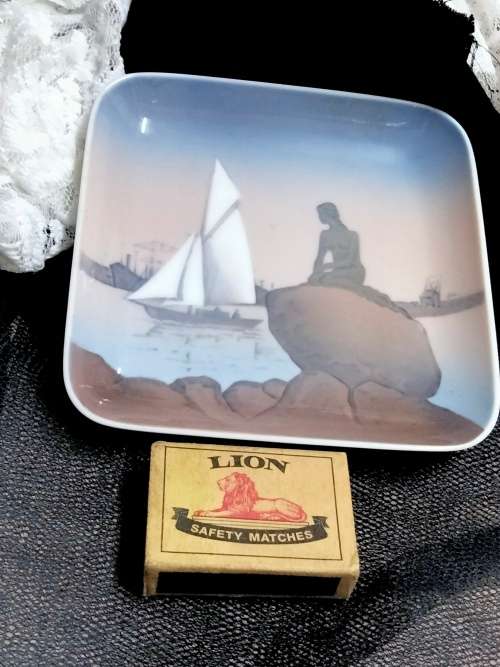 3 made in Denmark 1 Lille 1300 Havfrue 6531 B+G Denmark Lille Mermaid 1970-1973+1Metal+1Cermic