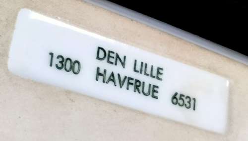 3 made in Denmark 1 Lille 1300 Havfrue 6531 B+G Denmark Lille Mermaid 1970-1973+1Metal+1Cermic