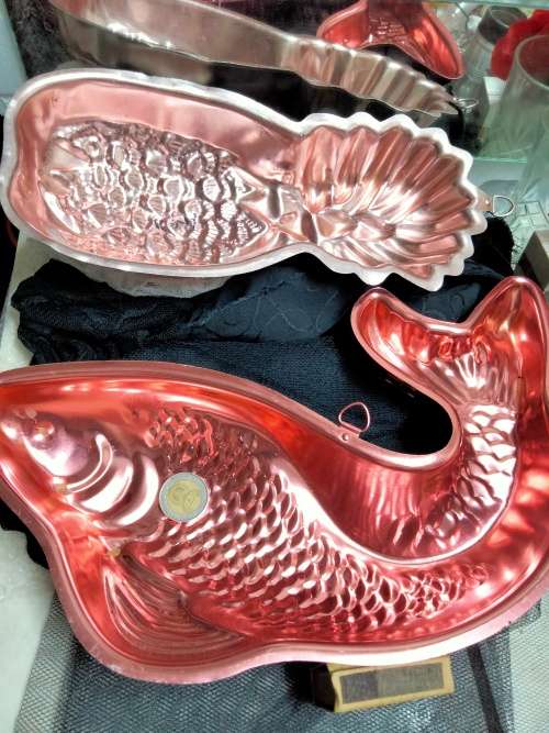 1Pineapple+1Fish metal Mould mousse or Kitchen wall decor LOOK at All My BUY NOW listings NO WAITING