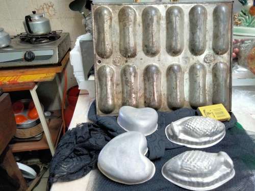 Baking tins- ACME Eclair lady finger2heart2 fish Mould Aluminium LOOK at My BUY NOW items NO WAITING