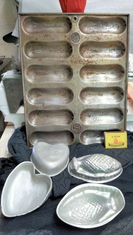 Baking tins- ACME Eclair lady finger2heart2 fish Mould Aluminium LOOK at My BUY NOW items NO WAITING