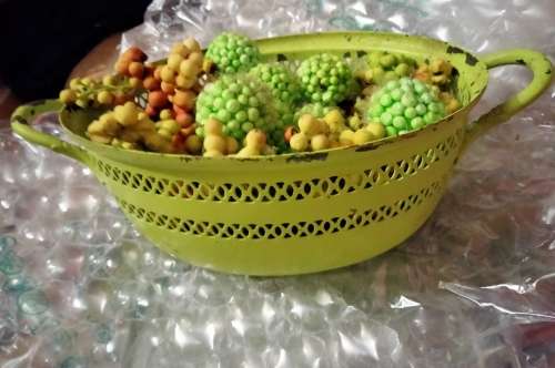DISH - hand painted Walker+ Hall A1 Silver Plated English Dish +including fauna decor bit`s inside