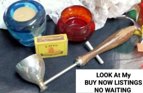 TOT MEASURE could Double as CANDLE SNUFFER+2TeaLight candle holder  LOOK At My BUY NOW ltems NO WAIT
