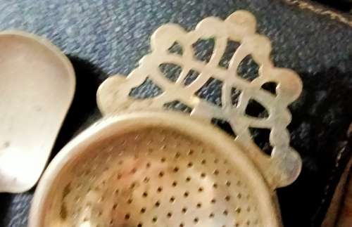 Apostle Tea Strainer + Sugar Spoon