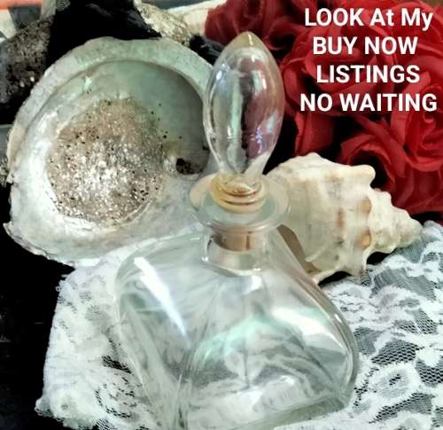 Glass bottle +1 Ashtray SeaShell mop + 1 horn shape Seashell LOOK At My BUY NOW ltems NO WAIT