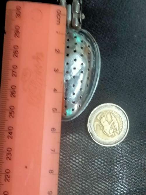 Tea Strainer SPOON Infuser EPNS plate decorative handle Look at my Buy Now listings No Waiting