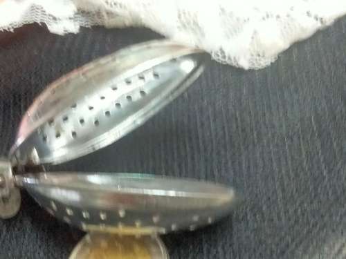 Tea Strainer SPOON Infuser EPNS plate decorative handle Look at my Buy Now listings No Waiting