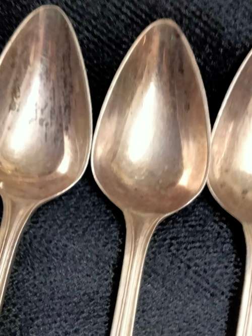 6 Fruit Spoons A1 Plated English LOOK At My BUY NOW LISTINGS NO WAITING