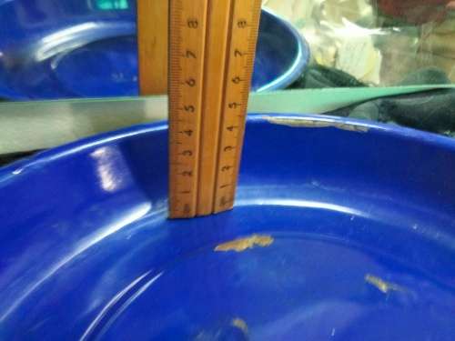 Vintages ENAMEL Dish cobolt blue has some depth Look at my Buy Now listings No Waiting
