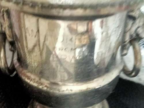 Vase - Posy Urn*Viners  Sheffield Silver *2 Lion heads side LOOK At My BUY NOW items NO WAITING