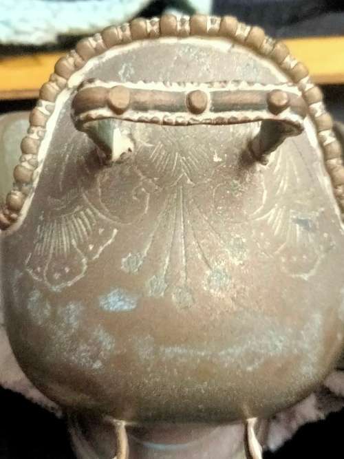 SUGAR BOWL Brass Coal Scuttle has pretty floral design LOOK At My BUY NOW LISTINGS NO WAITING