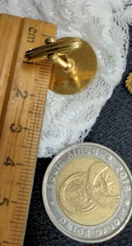 MASONIC PENDANT gold Tone metal + only 1 cuff link LOOK At My BUY NOW Items NO WAITING
