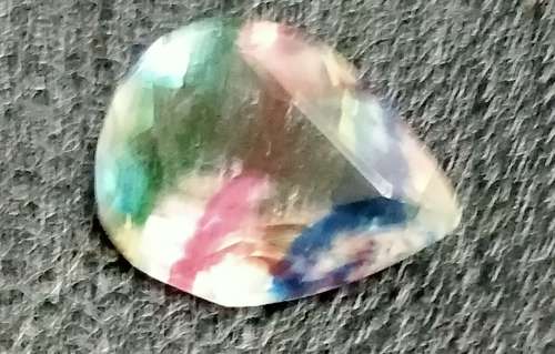 Gem Stone Water Mellon Tourmaline bi colour Glass ?Synthetic?