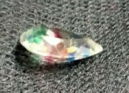 Gem Stone Water Mellon Tourmaline bi colour Glass ?Synthetic?