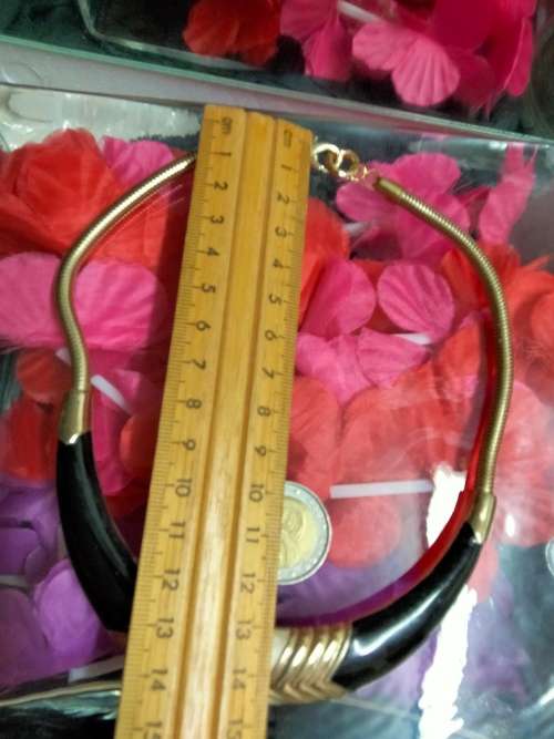 Necklace  Choker gold tone DAZZLING design Black*Cream*GoldLOOK At MY BUY NOW items NO WAITING
