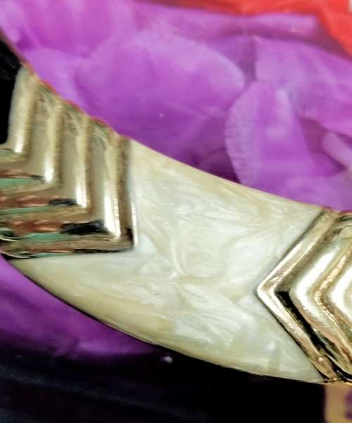 Necklace  Choker gold tone DAZZLING design Black*Cream*GoldLOOK At MY BUY NOW items NO WAITING