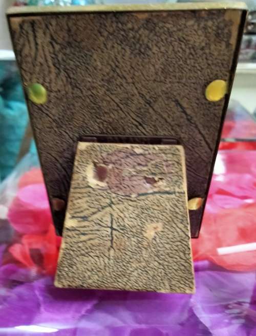 Brass Photo Frame small Danish corner Art Nouveau style design LOOK At My BUY NOW ltems NO WAITING