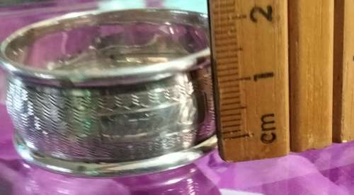 6  Sterling Silver serviette Ring 5 Dick  King STG Hallmark +1 Birmingham England  88.94 grams