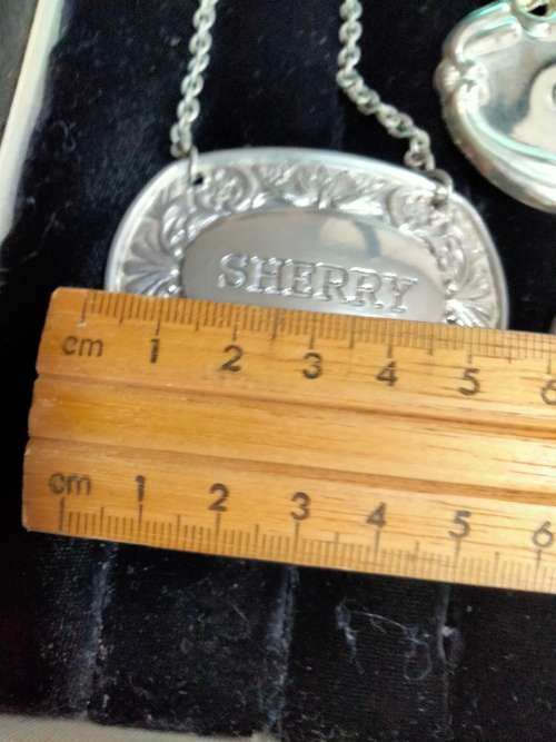 4 liquor label - 3 IANTHE silver plate UK-1 not-ALL for 1 BID LOOK AT MY BUY NOW LISTINGS NO WAITING
