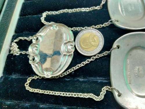 4 liquor label - 3 IANTHE silver plate UK-1 not-ALL for 1 BID LOOK AT MY BUY NOW LISTINGS NO WAITING