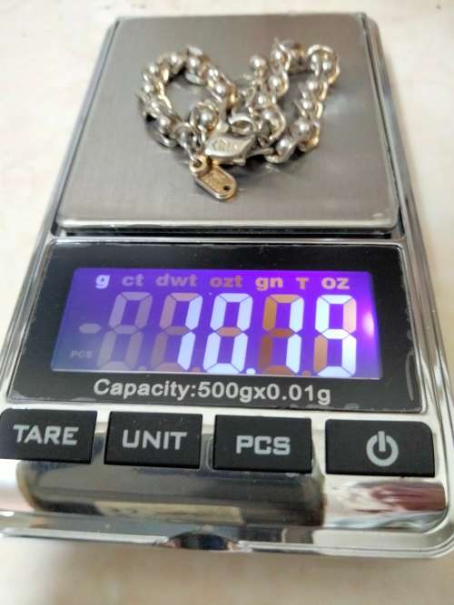 Bracelet Stamped < CRIS  NS Bracelet Flat Curb ball link   Gold/Silver tone plate