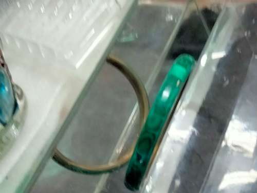 BANGLE Malachite SEMI PRECIOUS GEM STONE GREEN made in Turkey