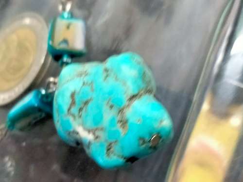 TORQUOISE Chunky howlite Stones NECKLACE Tibetan style spacersLOOK At My BUY NOW LISTINGS NO WAITING