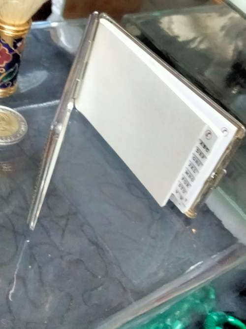 1  Badger beauty brush + Silver top Plated add.book has Mirror LOOK At My BUY NOW