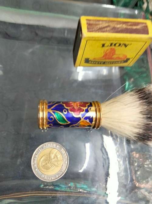 1  Badger beauty brush + Silver top Plated add.book has Mirror LOOK At My BUY NOW