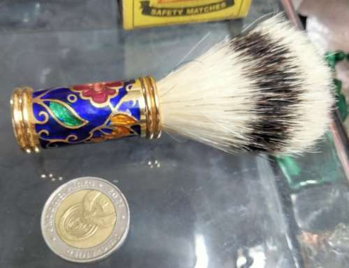 1  Badger beauty brush + Silver top Plated add.book has Mirror LOOK At My BUY NOW