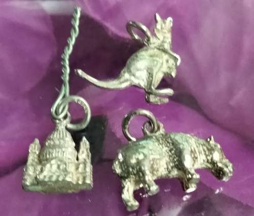 Sterling Silver Vintage charms 3  items    LOOK At My BUY NOW items NO WAITING