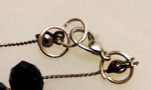 RAVISHING - Necklace  Choker Faceted Black Cut Crystals -Swarovski Style