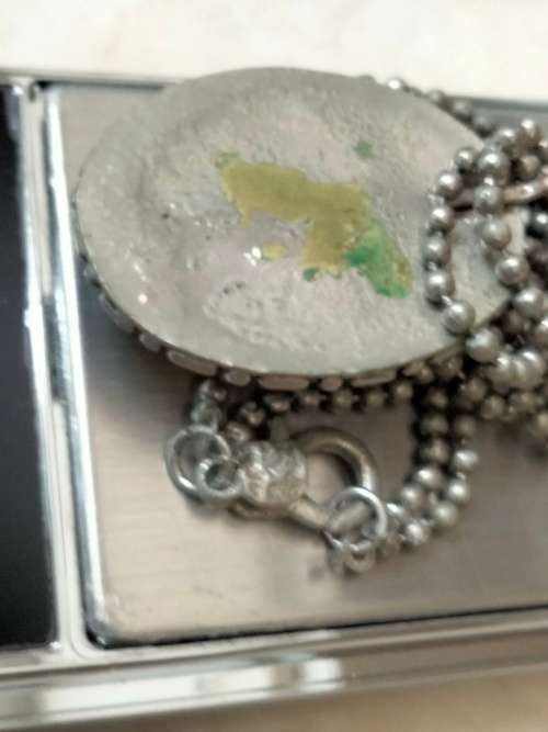 Necklace Unusual AMBER-CHAIN metal balls LOOK At My BUY NOW LISTINGS NO WAITING
