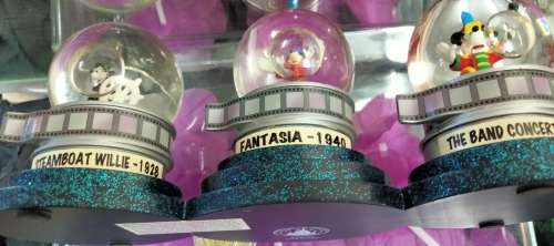 Triple Mickey Mouse Snow globe*Fantasia*SteamBoat*The Band Concert LOOK atMy BUY NOW itemsNO WAITING