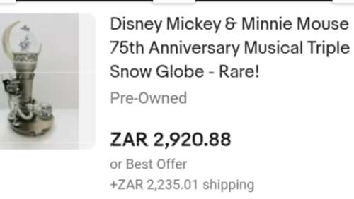 Triple Mickey Mouse Snow globe*Fantasia*SteamBoat*The Band Concert LOOK atMy BUY NOW itemsNO WAITING