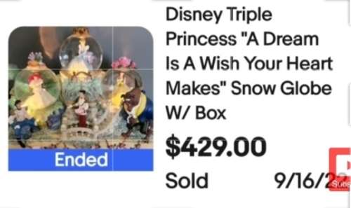 Triple Mickey Mouse Snow globe*Fantasia*SteamBoat*The Band Concert LOOK atMy BUY NOW itemsNO WAITING