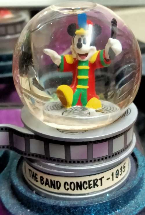 Triple Mickey Mouse Snow globe*Fantasia*SteamBoat*The Band Concert LOOK atMy BUY NOW itemsNO WAITING